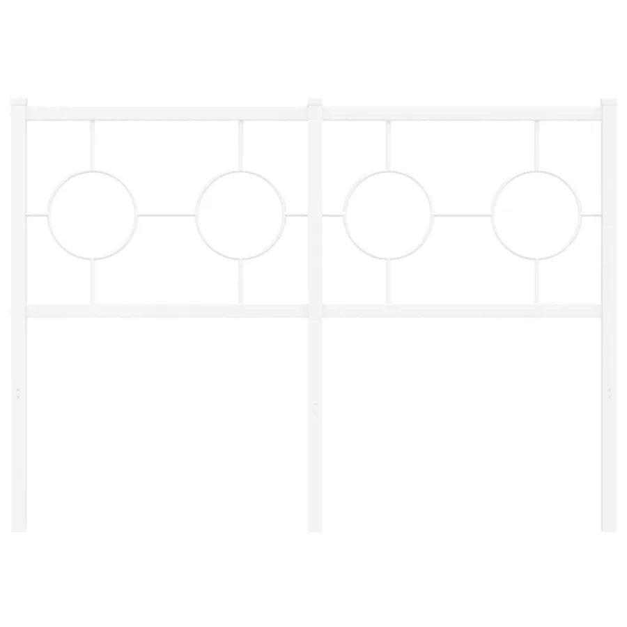 Tête de lit de remplacement métal blanc 120 cm - 3