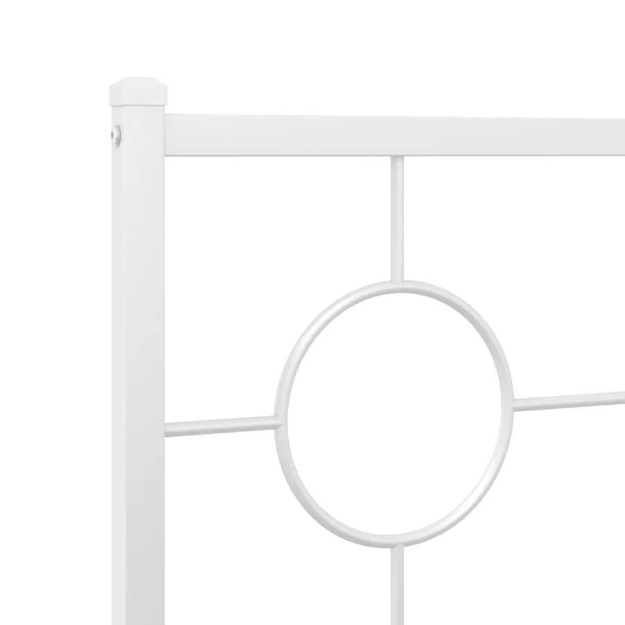 Tête de lit de remplacement métal blanc 120 cm - 6