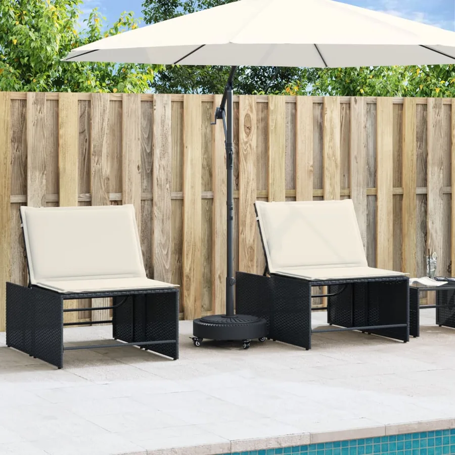Base de parasol avec roues pour mâts Ø38 / 48 mm 27 kg rond - 3