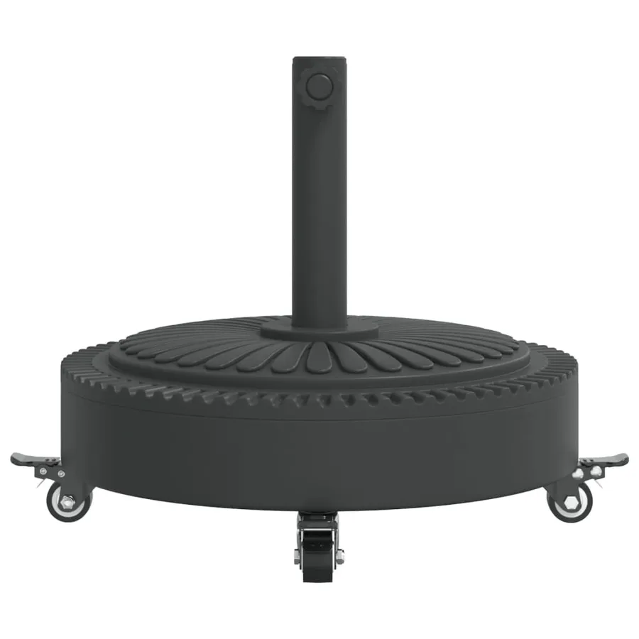Base de parasol avec roues pour mâts Ø38 / 48 mm 27 kg rond - 4