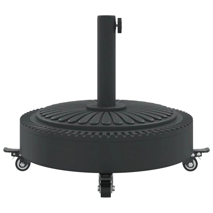 Base de parasol avec roues pour mâts Ø38 / 48 mm 27 kg rond - 5