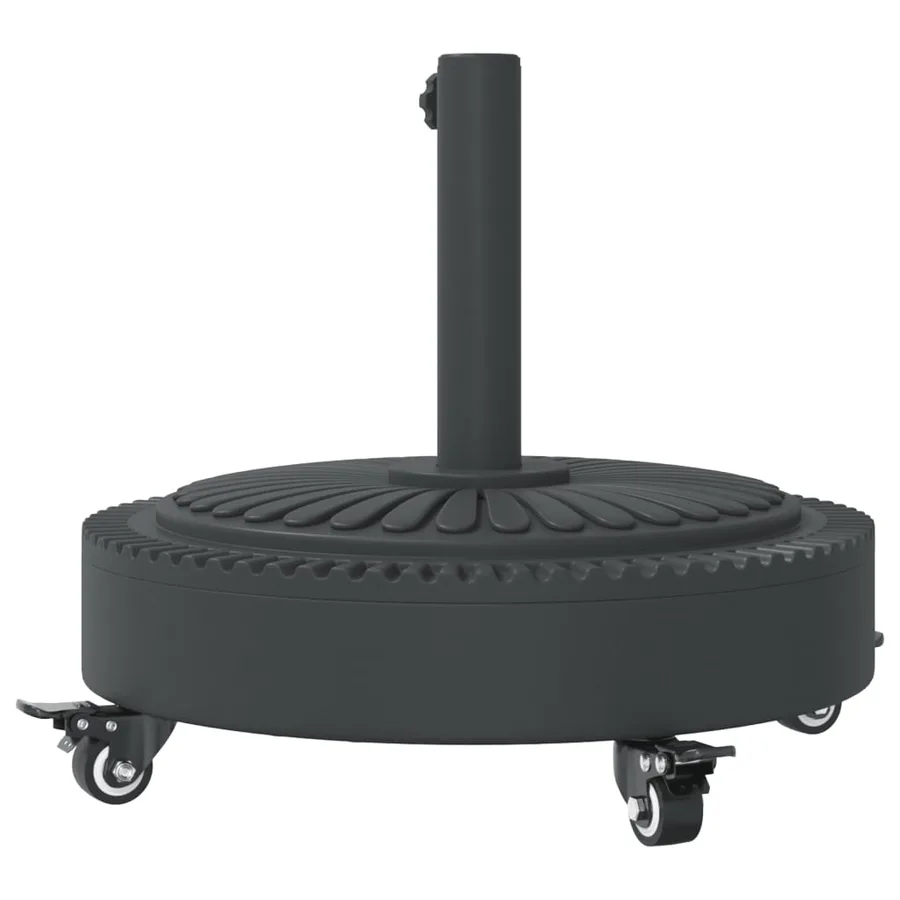 Base de parasol avec roues pour mâts Ø38 / 48 mm 27 kg rond - 6