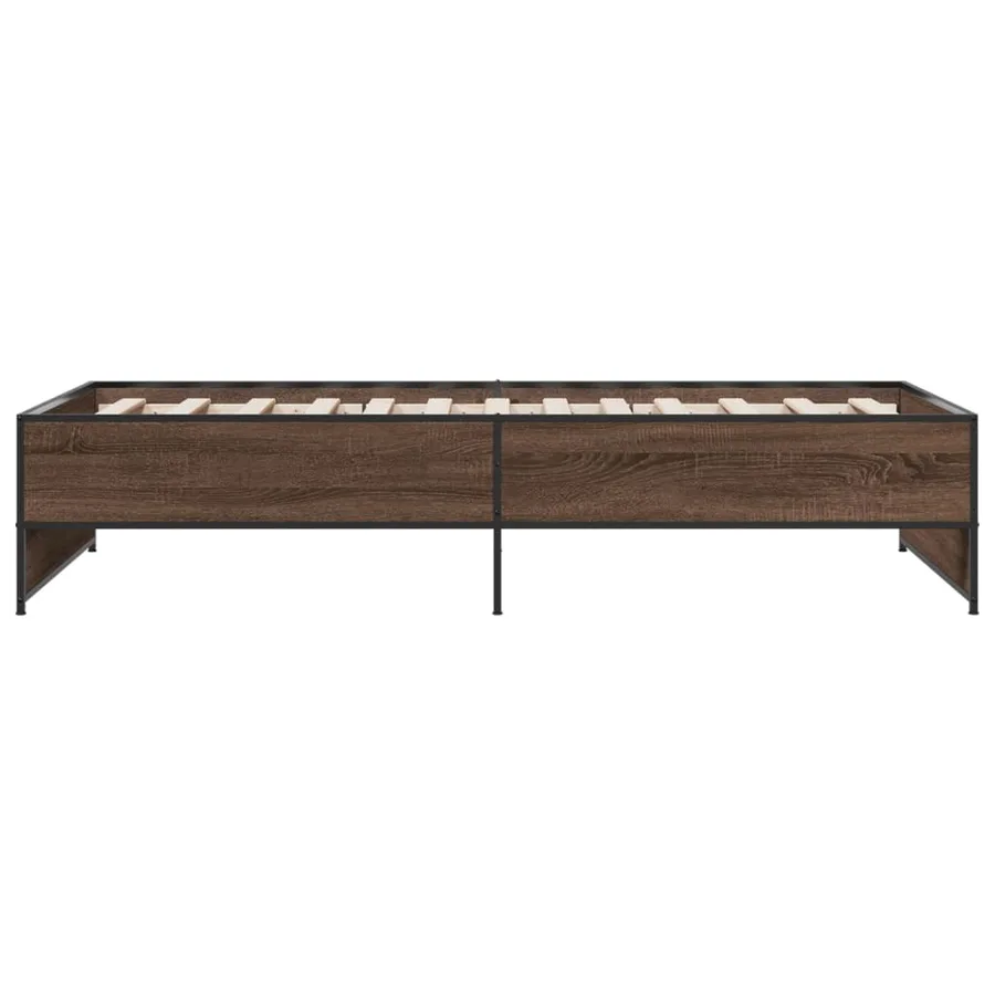 Cadre de lit sans matelas chêne marron 90x200 cm - 5