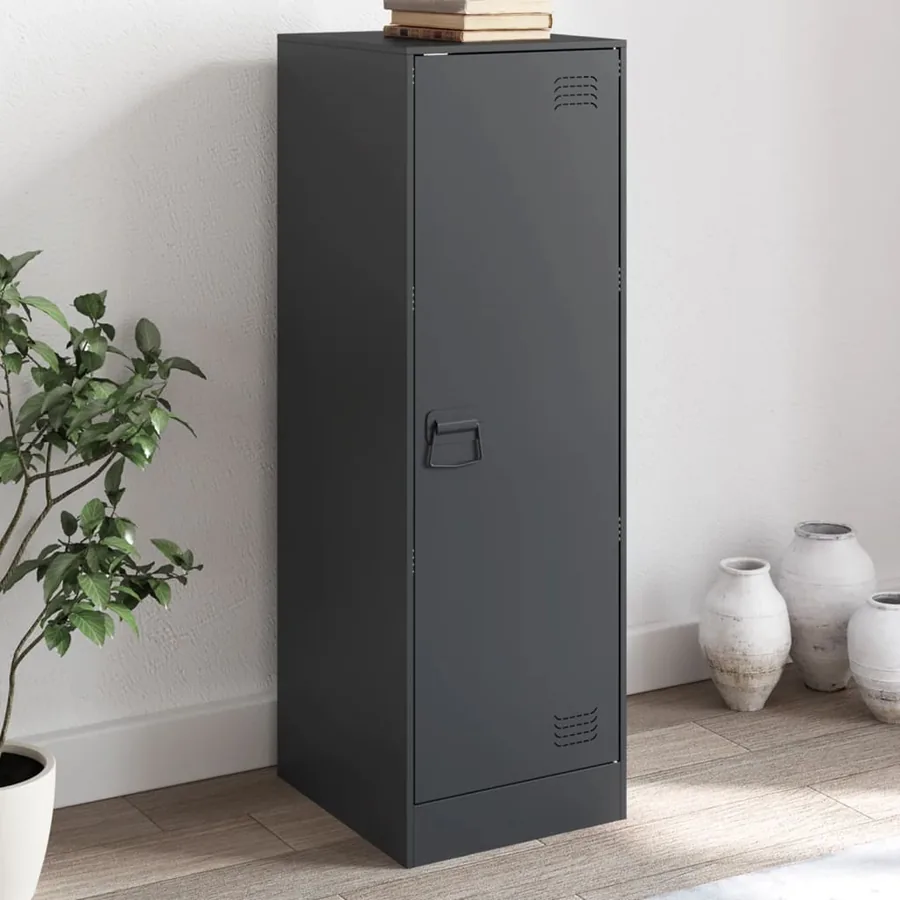 Buffet anthracite 34,5x39x107 cm acier
