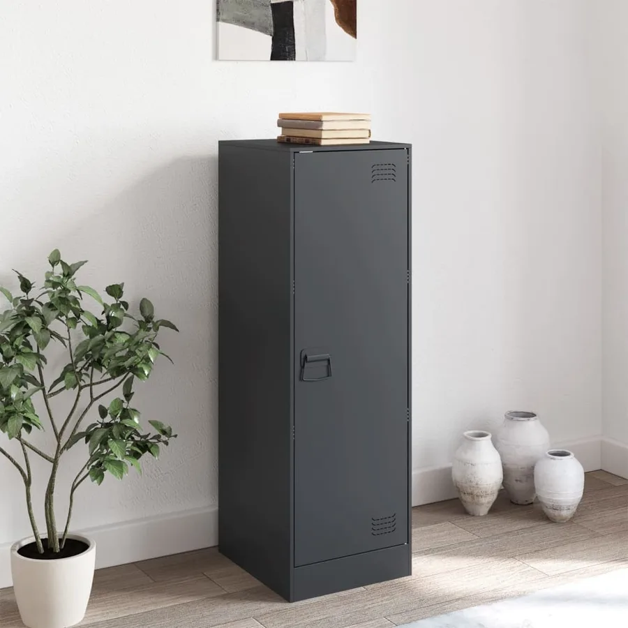 Buffet anthracite 34,5x39x107 cm acier - 3