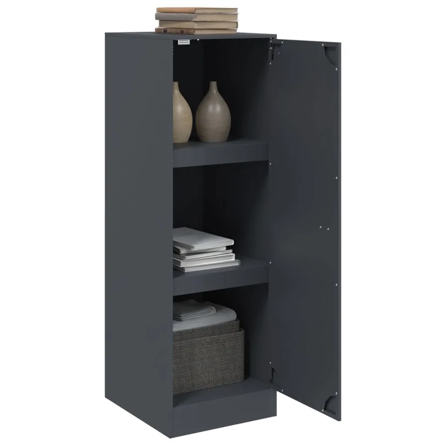 Buffet anthracite 34,5x39x107 cm acier - 5
