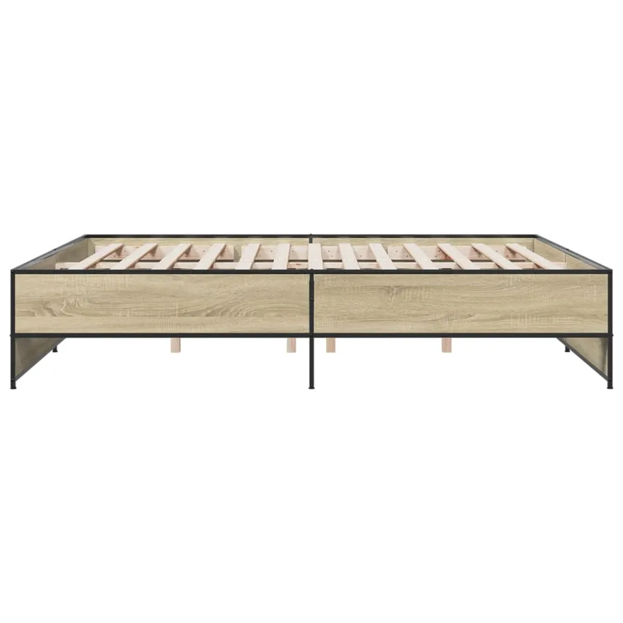 Cadre de lit sans matelas chêne sonoma 180x200 cm - 5