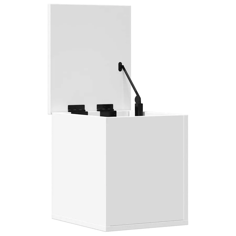 Boîte de rangement blanc 30x35x35 cm bois d'ingénierie - 5