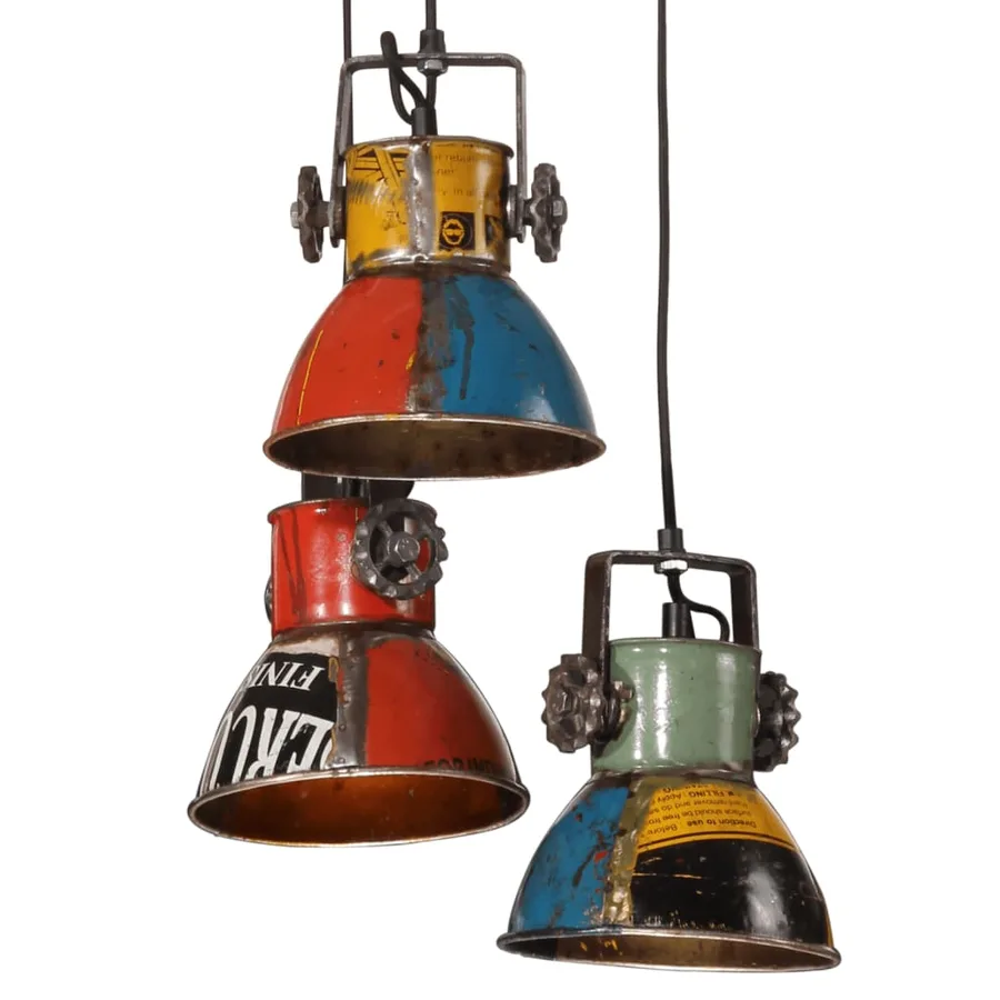 Lampe suspendue 25 W multicolore 30x30x100 cm E27 - 7