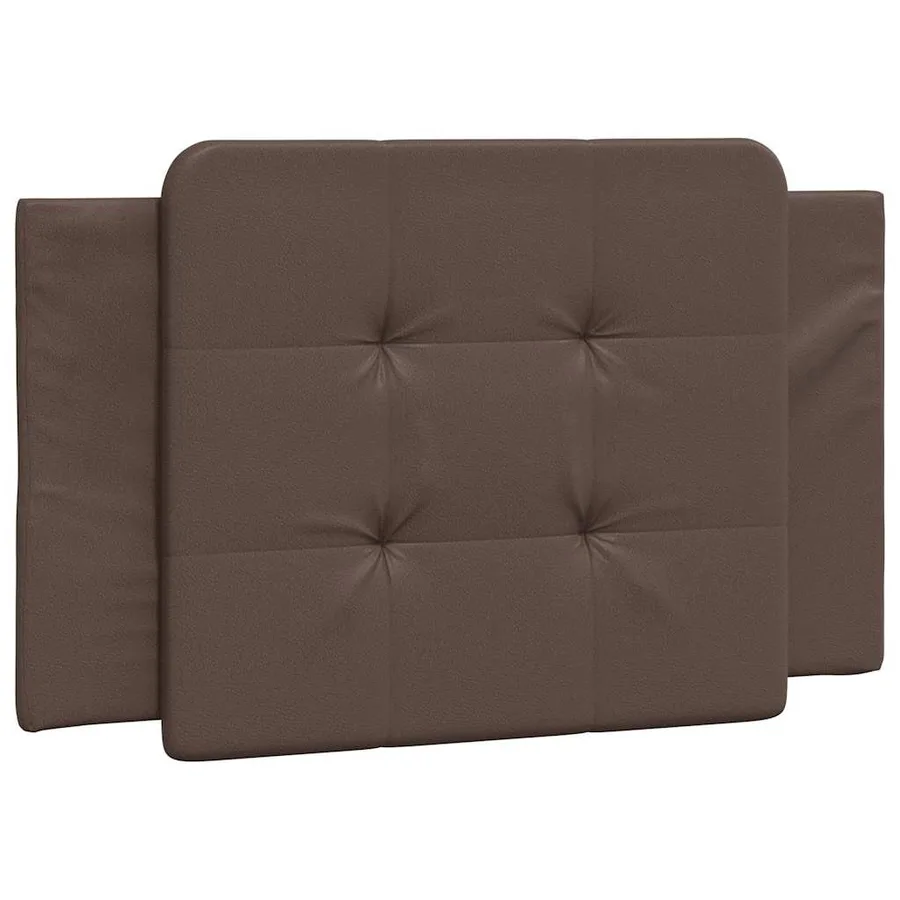 Cadre de lit sans matelas Zadar marron 90x200 cm similicuir - 8