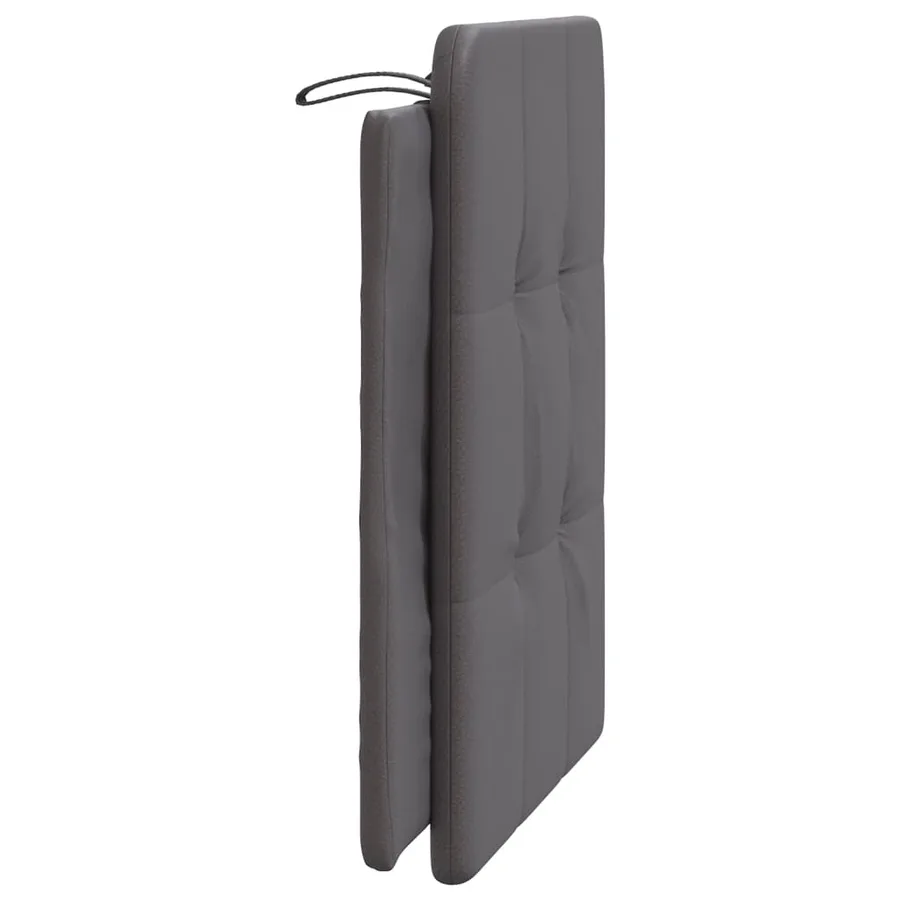 Coussin de tête de lit Zadar gris 90 cm similicuir - 5