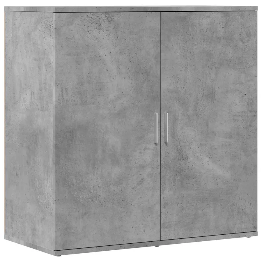 Buffet gris béton 79x38x80 cm bois d'ingénierie - 2