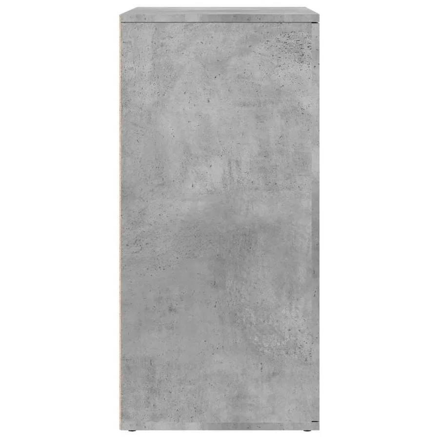 Buffet gris béton 79x38x80 cm bois d'ingénierie - 7