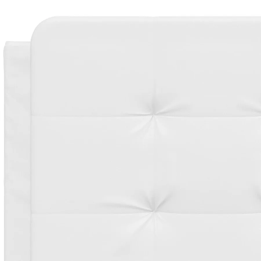 Cadre de lit avec LED sans matelas Zadar blanc 140x200 cm - 11