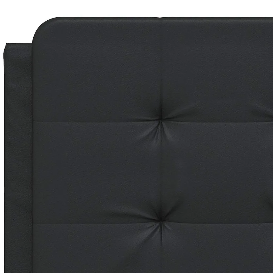 Cadre de lit sans matelas Zadar noir 120x200 cm similicuir - 10