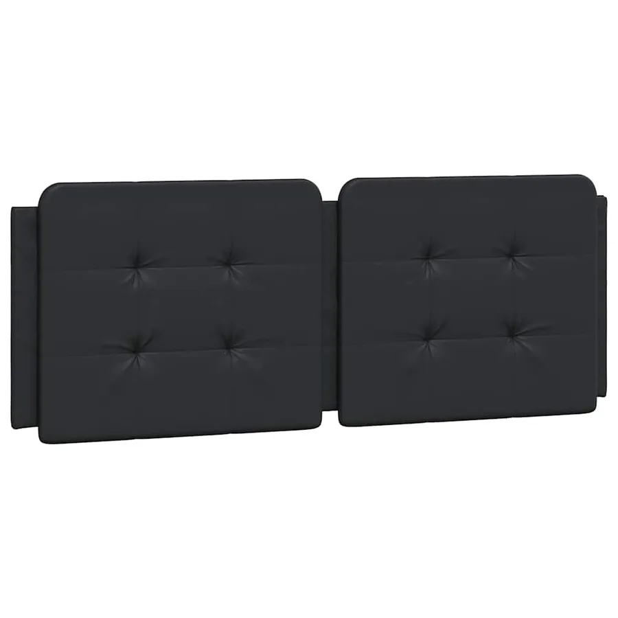Cadre de lit sans matelas Zadar noir 120x200 cm similicuir - 8