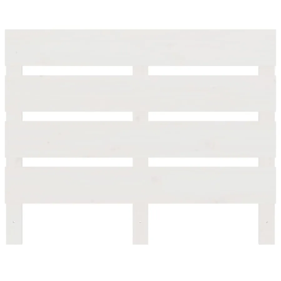 Cadre de lit sans matelas blanc 75x190 cm bois de pin massif - 10