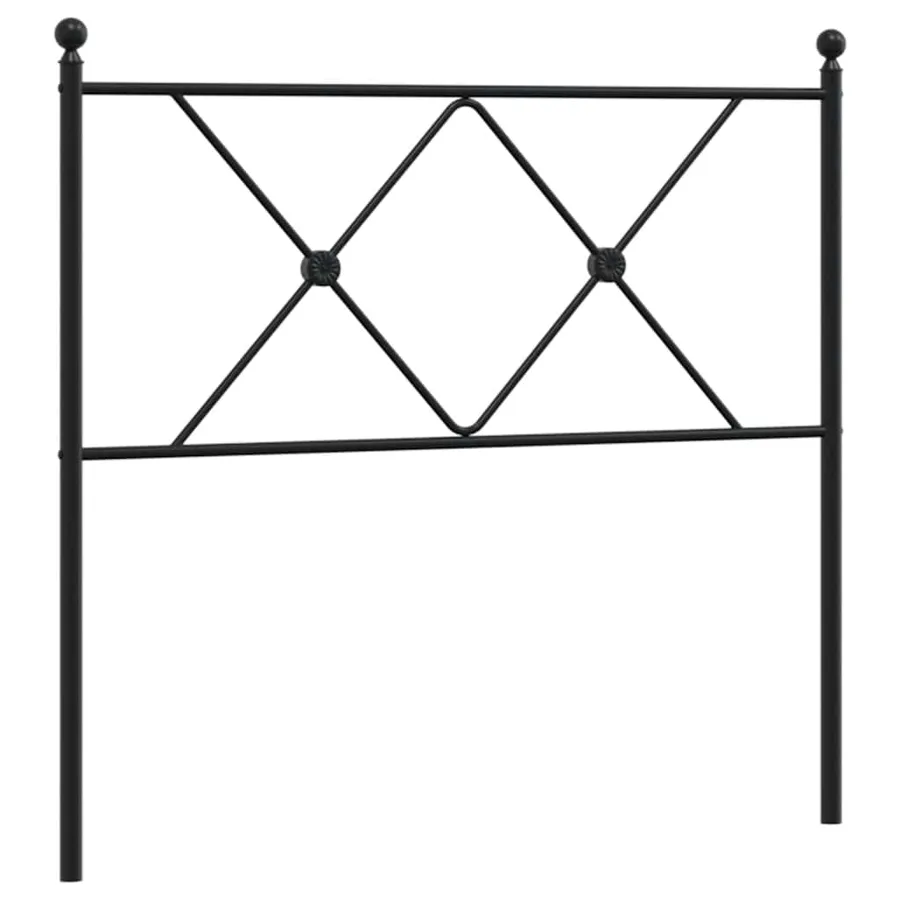 Tête de lit de remplacement métal noir 90 cm - 2