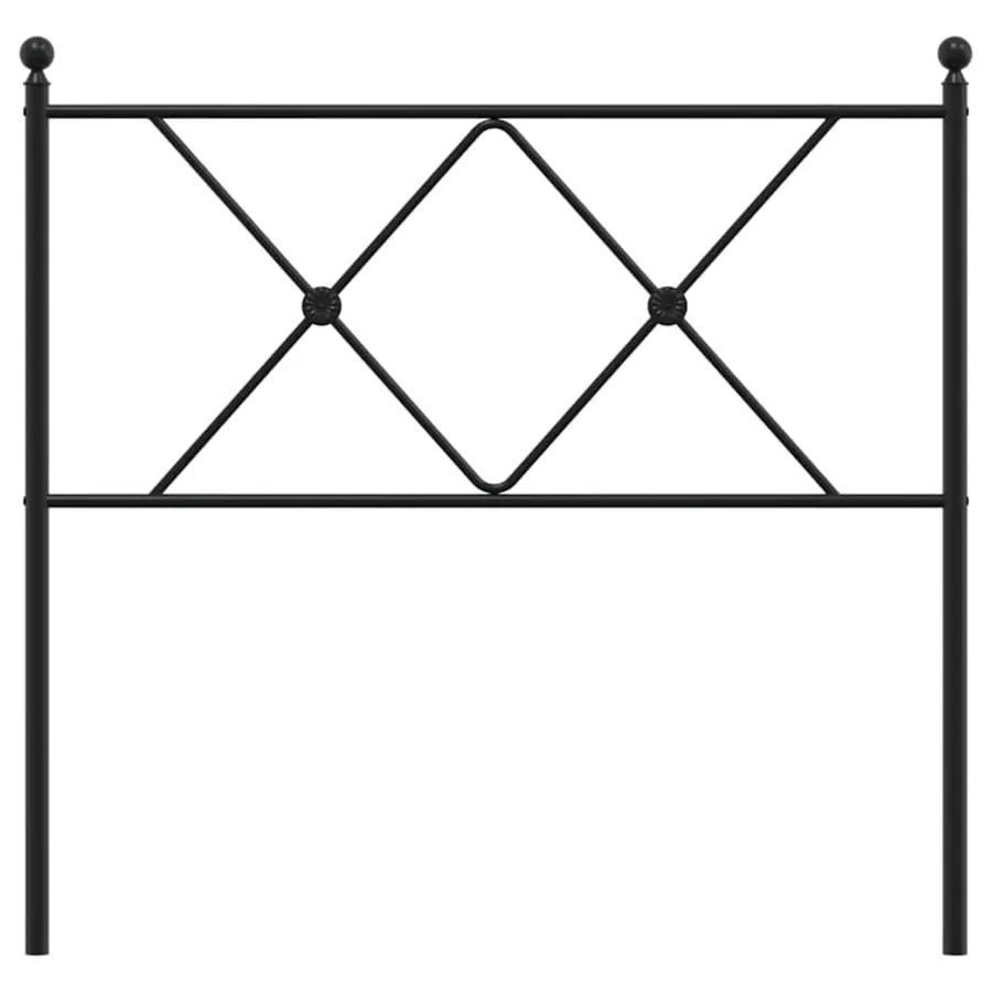 Tête de lit de remplacement métal noir 90 cm - 4