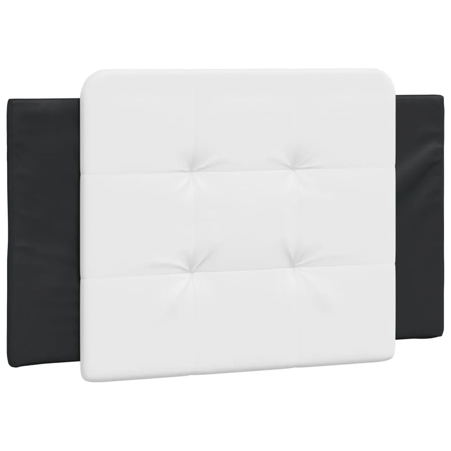 Cadre de lit avec LED sans matelas Zadar noir et blanc 100x200 cm - 8