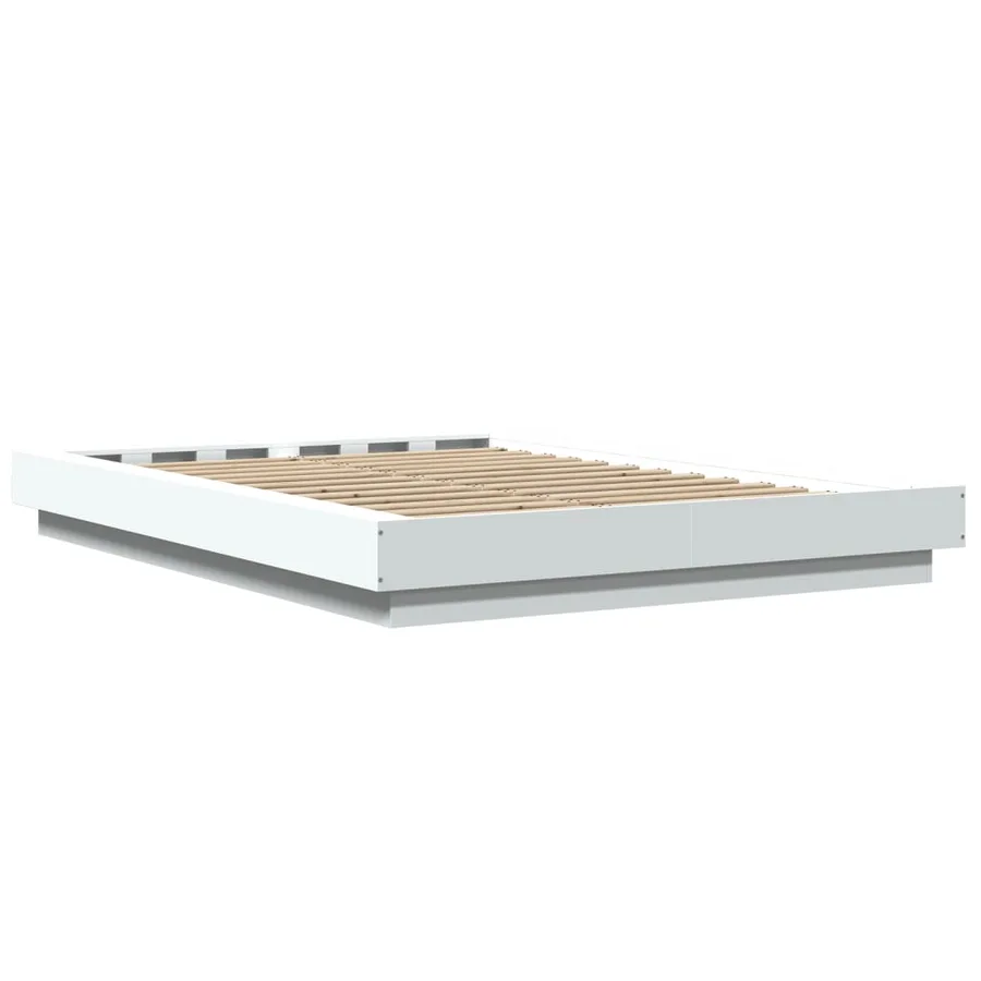 Cadre de lit sans matelas blanc 120x200 cm - 6