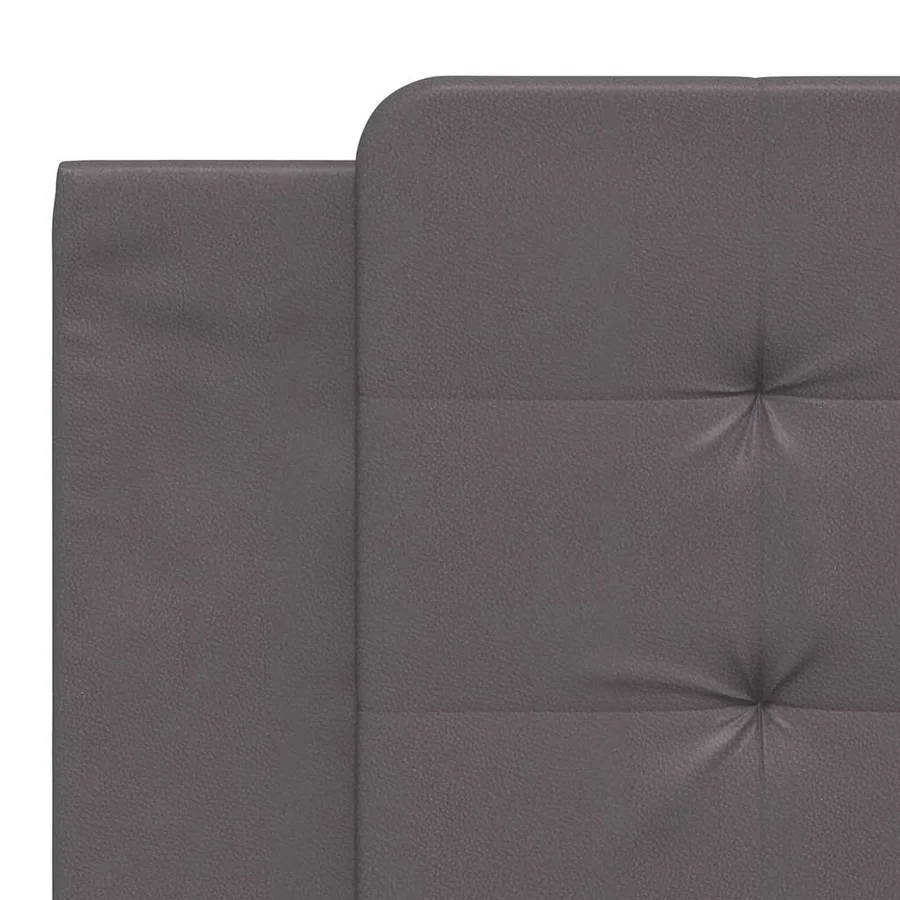 Cadre de lit sans matelas Zadar gris 180x200 cm similicuir - 10