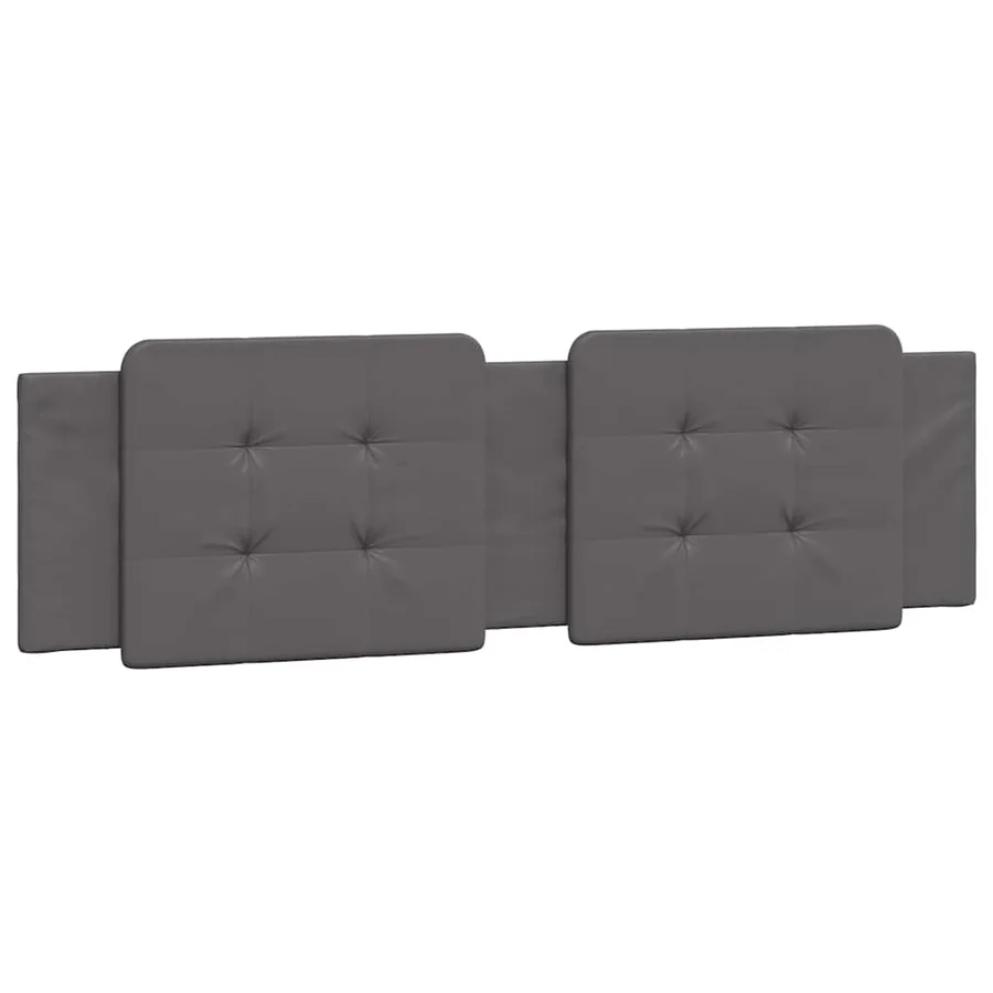 Cadre de lit sans matelas Zadar gris 180x200 cm similicuir - 8