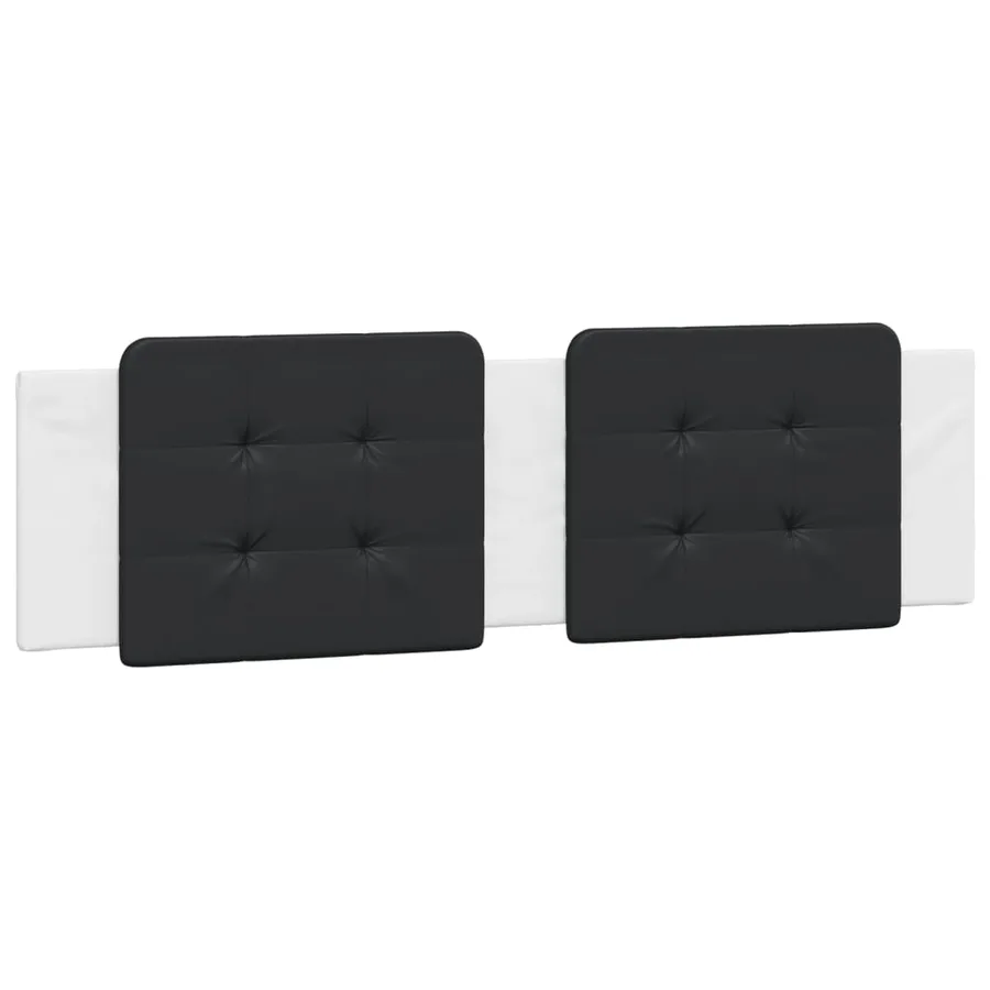 Cadre de lit avec LED sans matelas Zadar blanc et noir 180x200 cm - 10