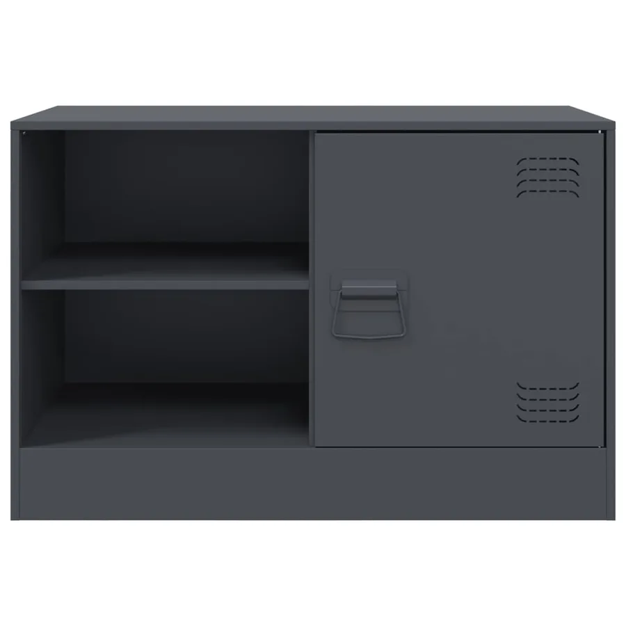Meubles TV 2 pcs anthracite 67x39x44 cm acier - 5