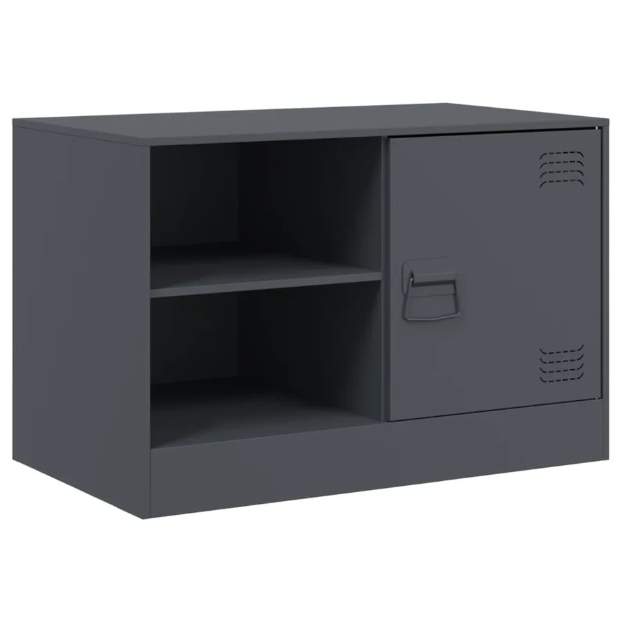 Meubles TV 2 pcs anthracite 67x39x44 cm acier - 6