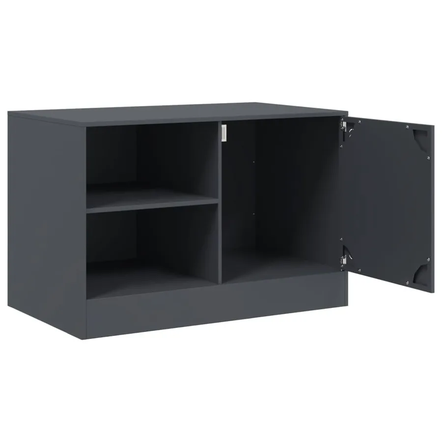 Meubles TV 2 pcs anthracite 67x39x44 cm acier - 7