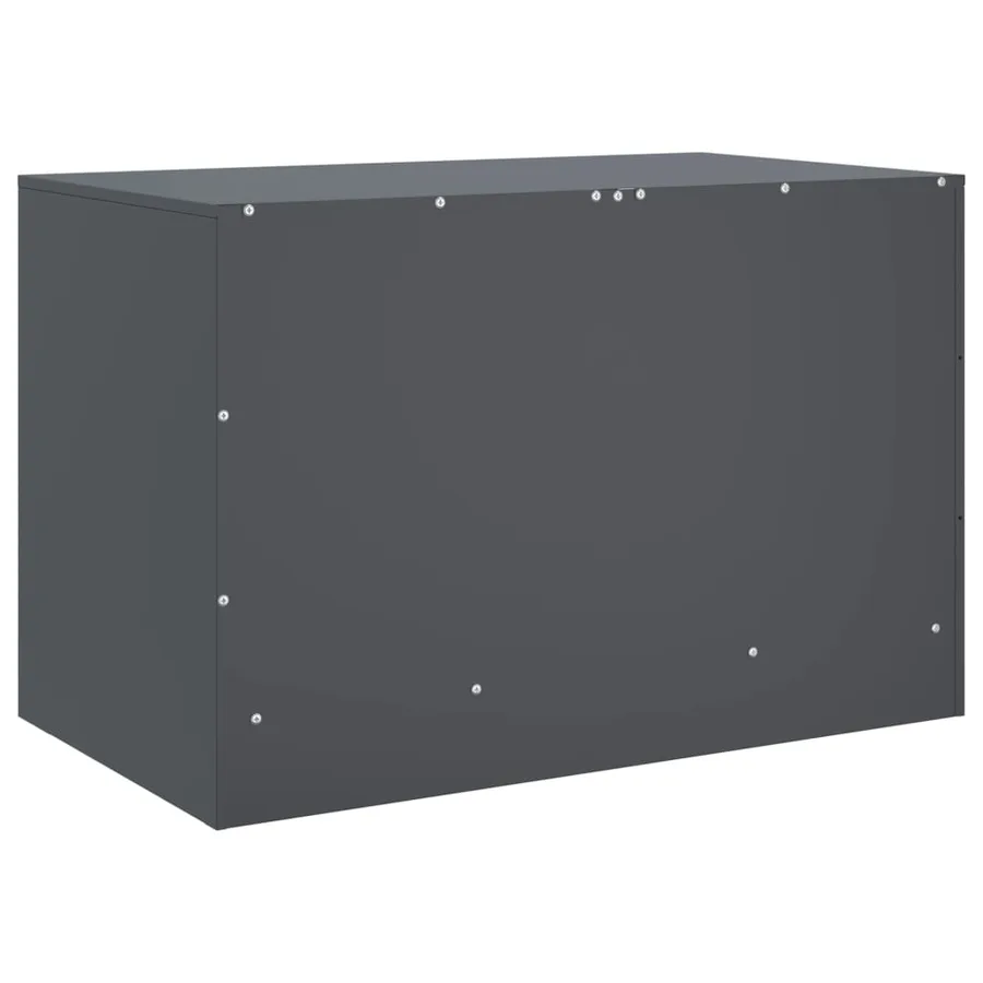 Meubles TV 2 pcs anthracite 67x39x44 cm acier - 9