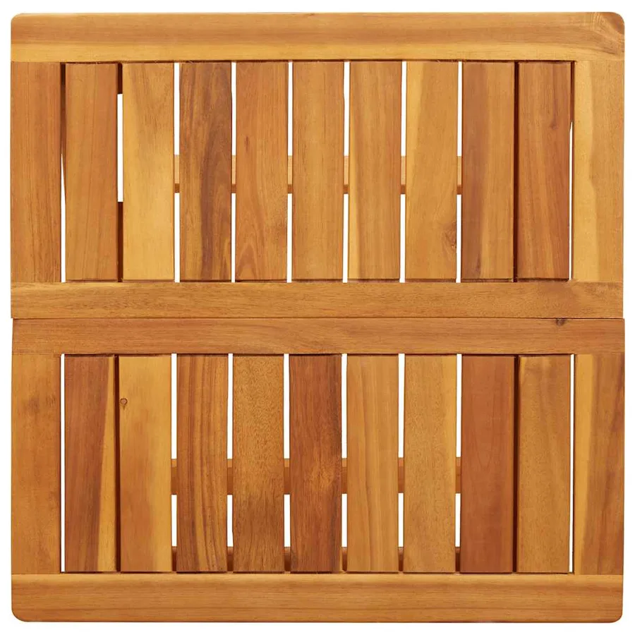 Table pliable de jardin 50x50x50 cm bois d'acacia solide - 8