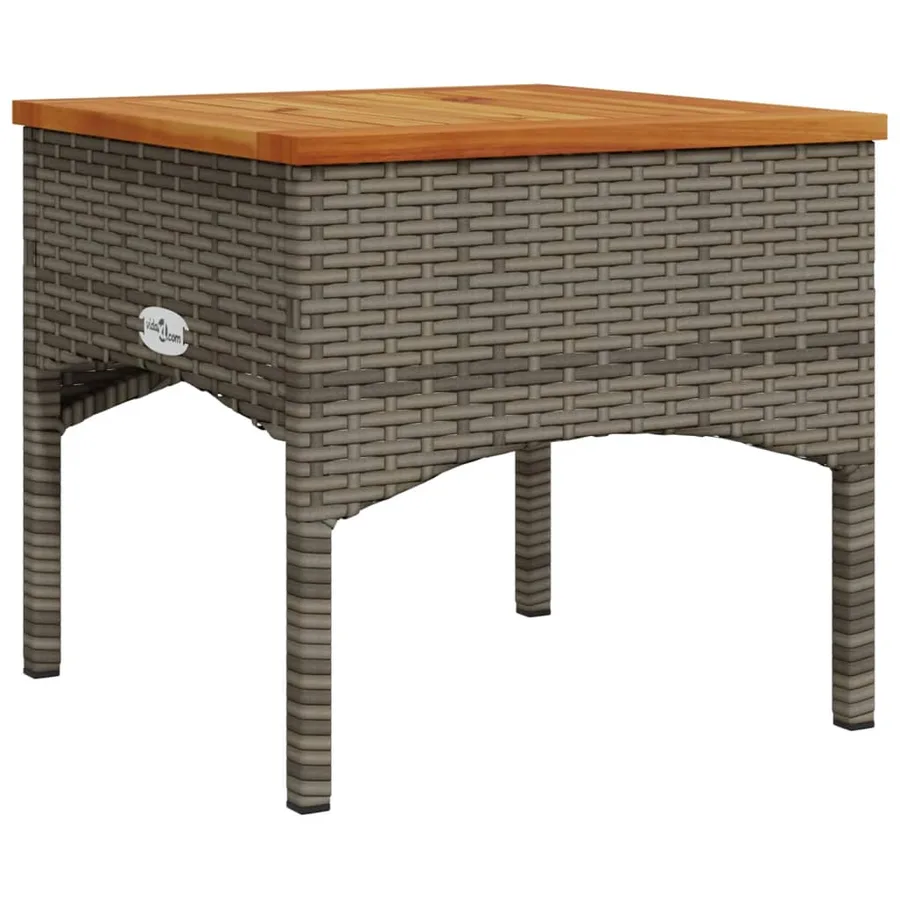 Salon de jardin avec coussins 3 pcs gris résine tressée - 7
