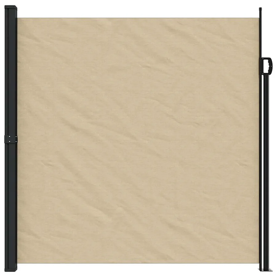 Auvent latéral rétractable beige 200x500 cm - 3