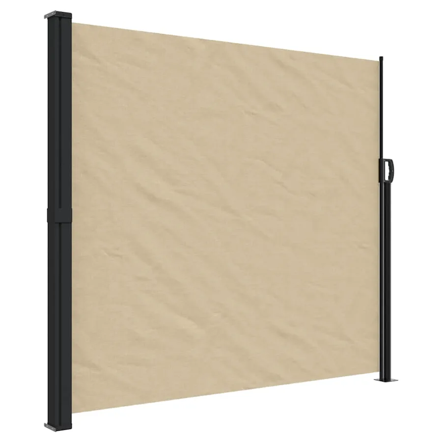 Auvent latéral rétractable beige 180x500 cm - 2