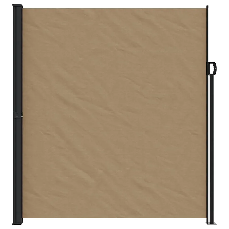 Auvent latéral rétractable taupe 220x500 cm - 3