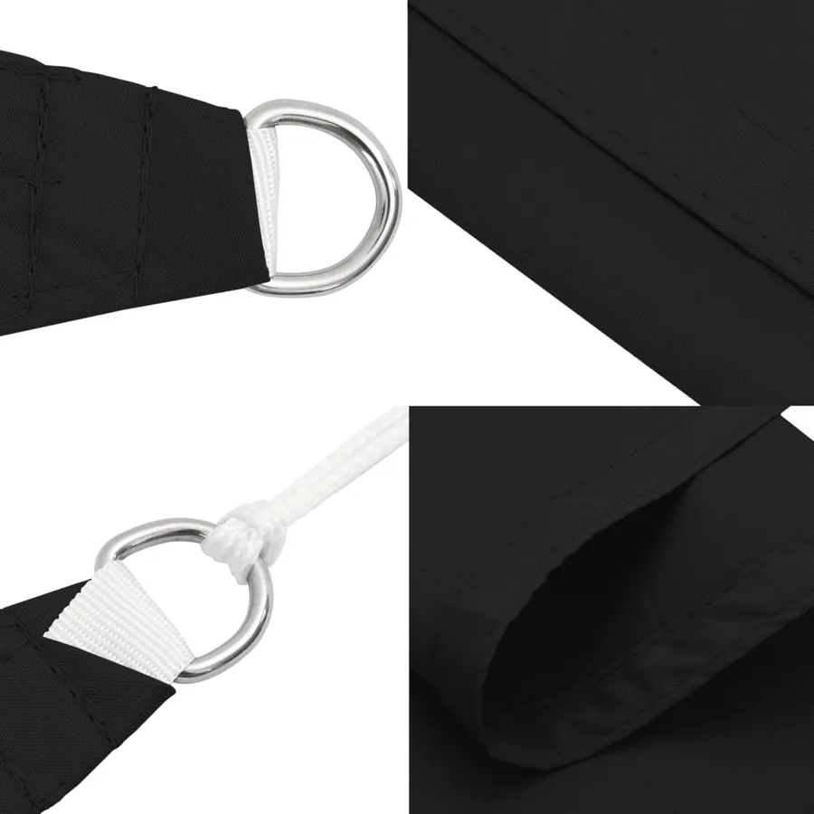 Voile d'ombrage noir 2x2x2 m 100 % polyester oxford - 6