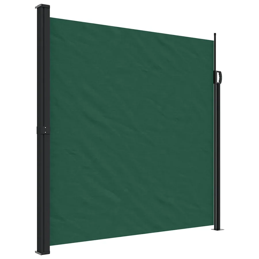 Auvent latéral rétractable vert foncé 200x600 cm - 2