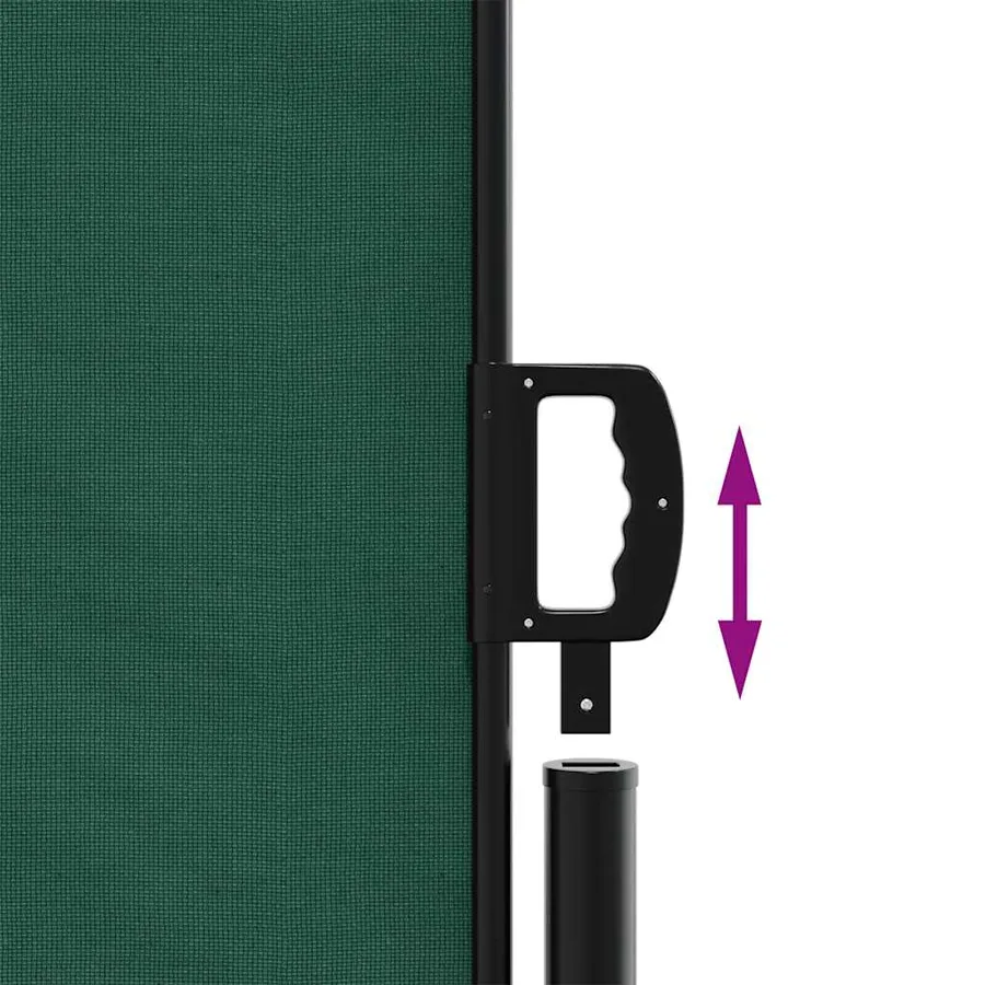 Auvent latéral rétractable vert foncé 200x600 cm - 6