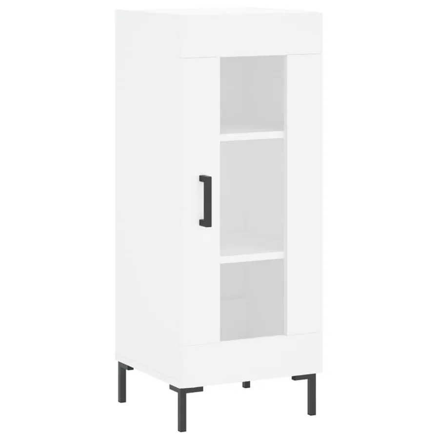 Buffet blanc 34,5x34x90 cm bois d'ingénierie - 2