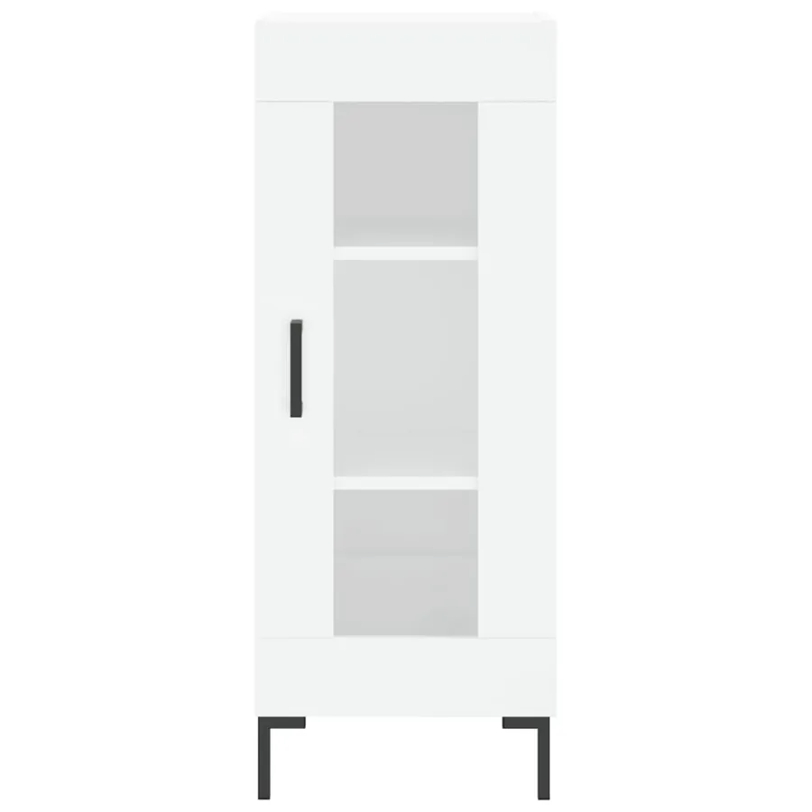 Buffet blanc 34,5x34x90 cm bois d'ingénierie - 5