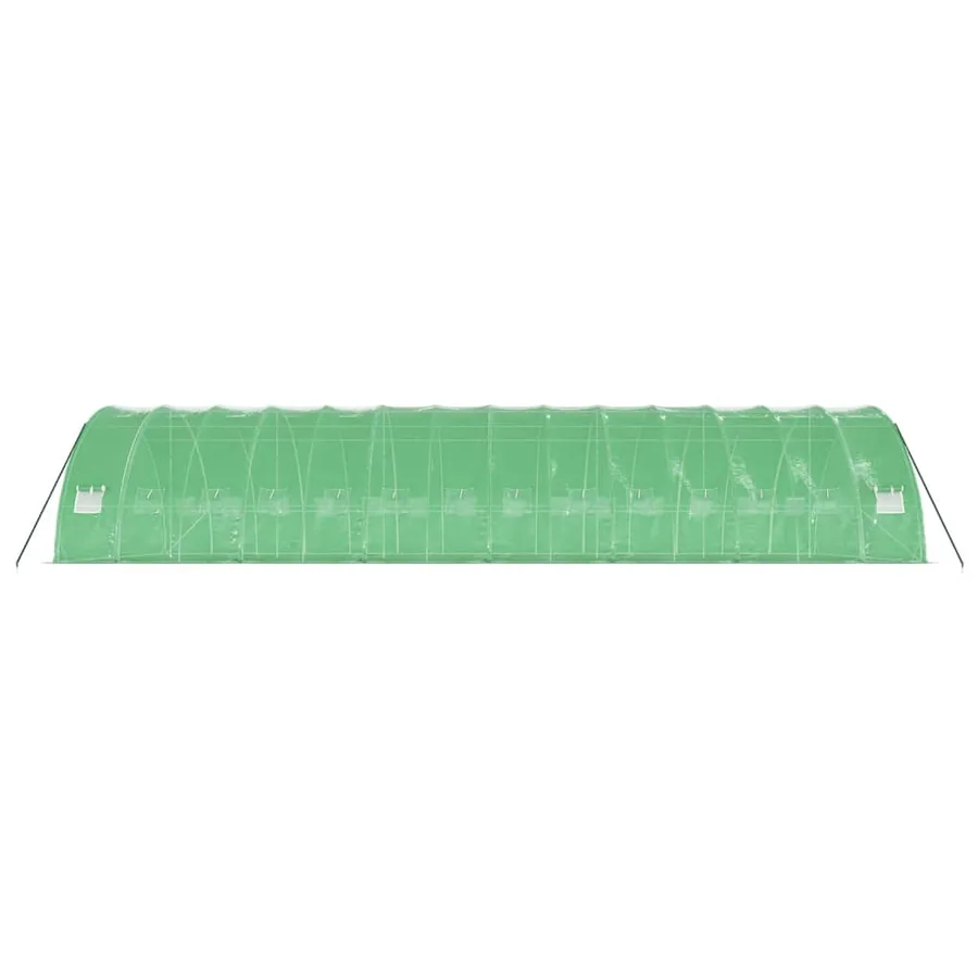 Serre avec cadre en acier vert 84 m² 14x6x2,85 m - 5