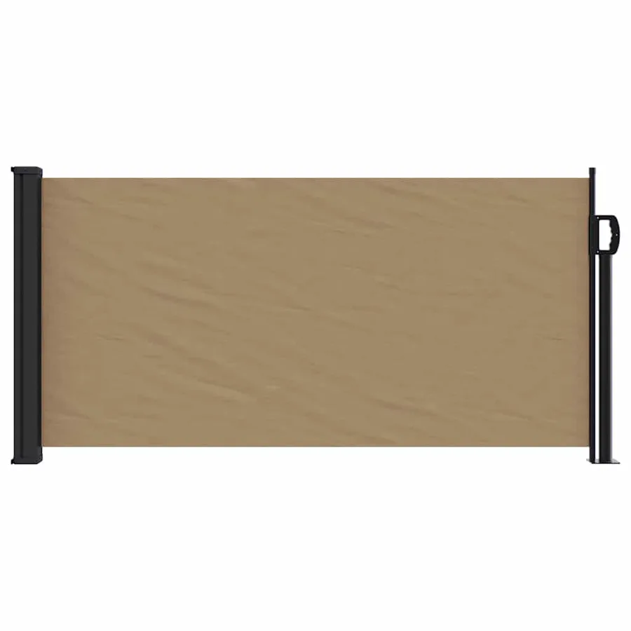 Auvent latéral rétractable taupe 100x500 cm - 3