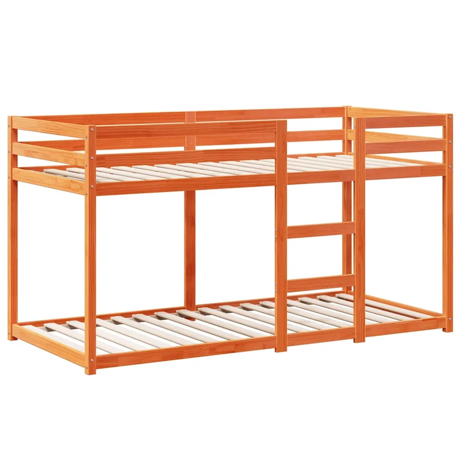 Lit superposé sans matelas cire marron 90x200 cm pin massif - 7