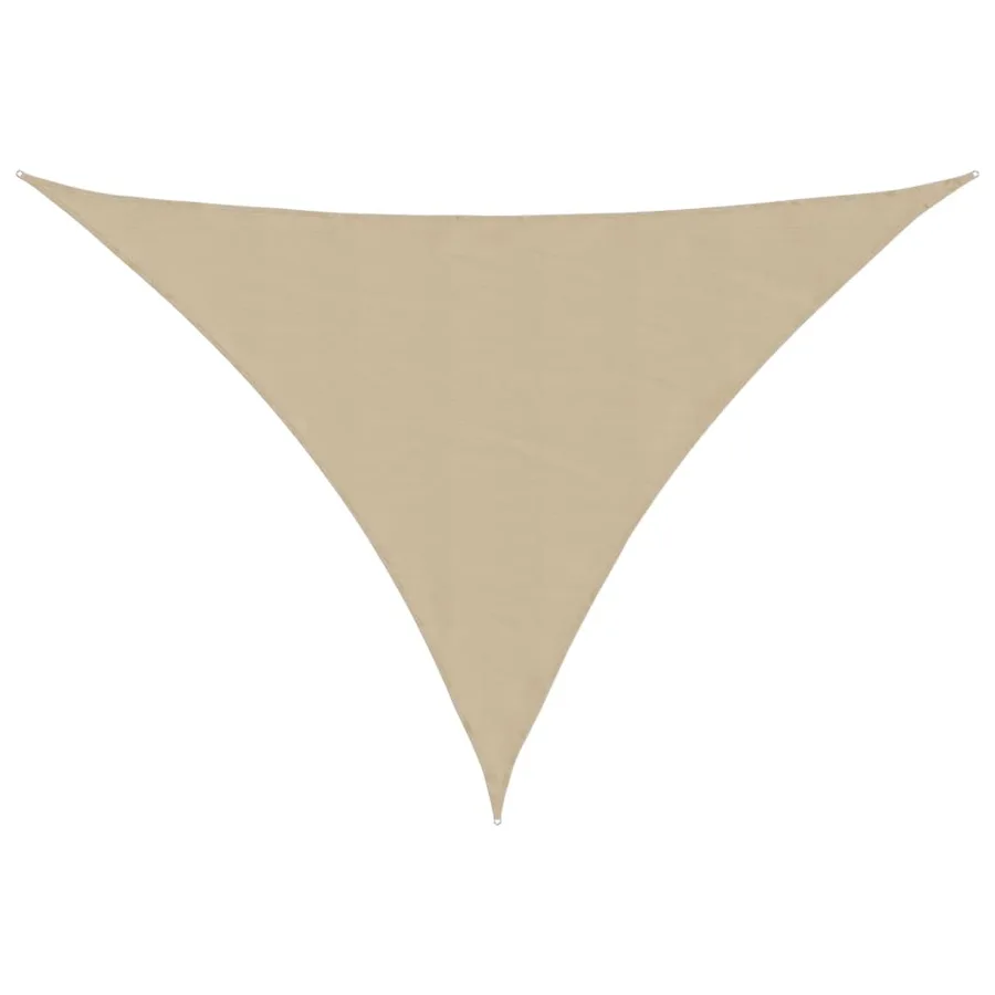 Voile d'ombrage beige 7x5x5 m 100 % polyester oxford - 2