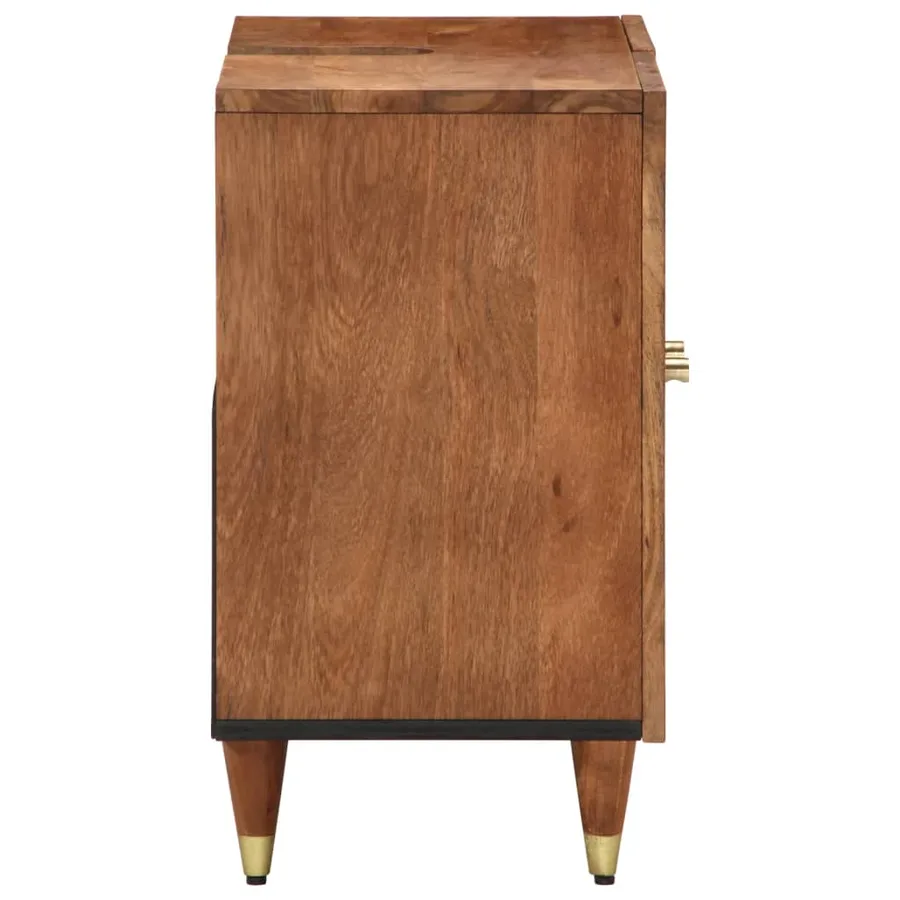 Armoire lavabo de salle de bain bois massif de manguier - 4