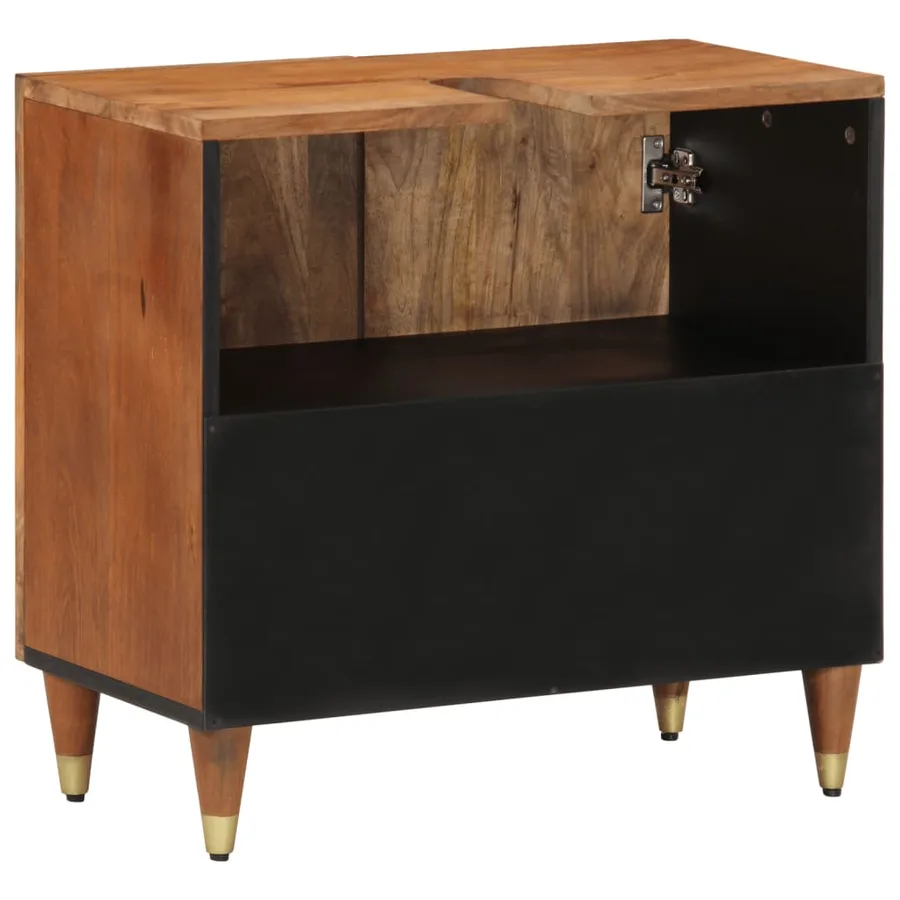Armoire lavabo de salle de bain bois massif de manguier - 5