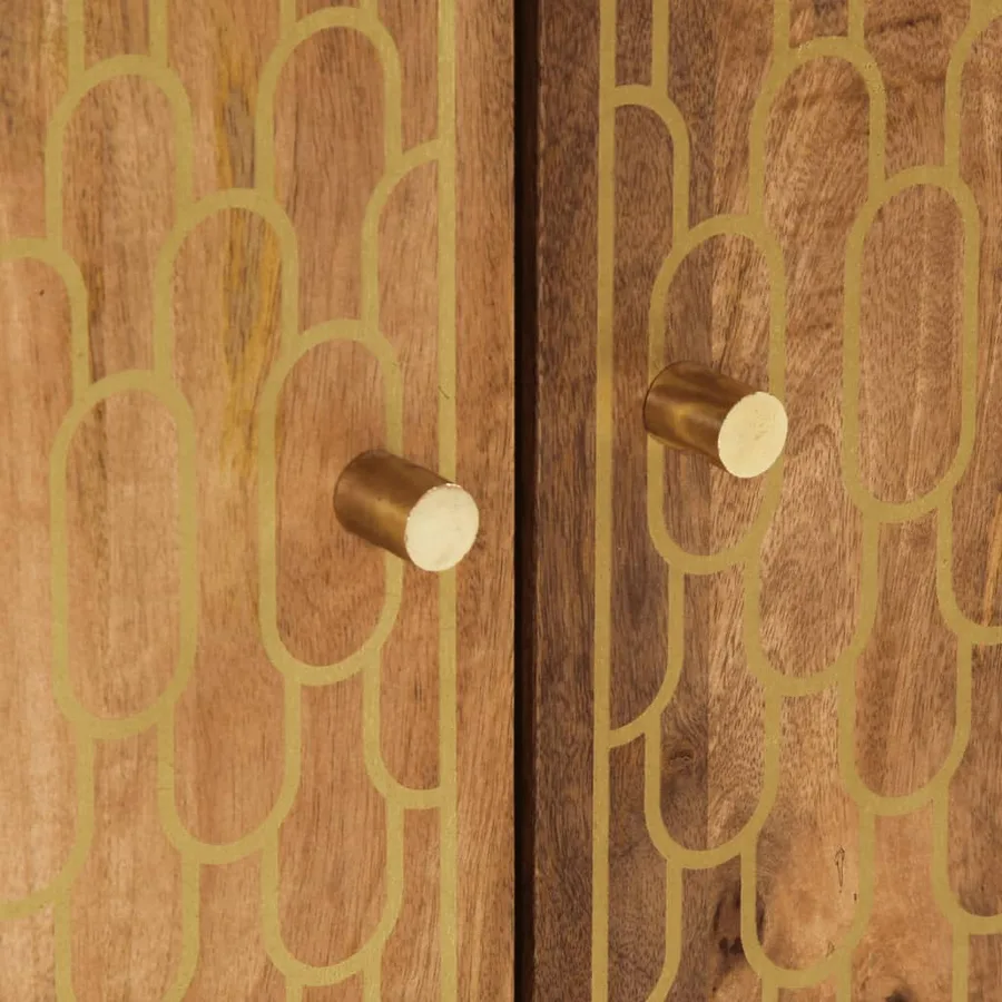 Armoire lavabo de salle de bain bois massif de manguier - 8