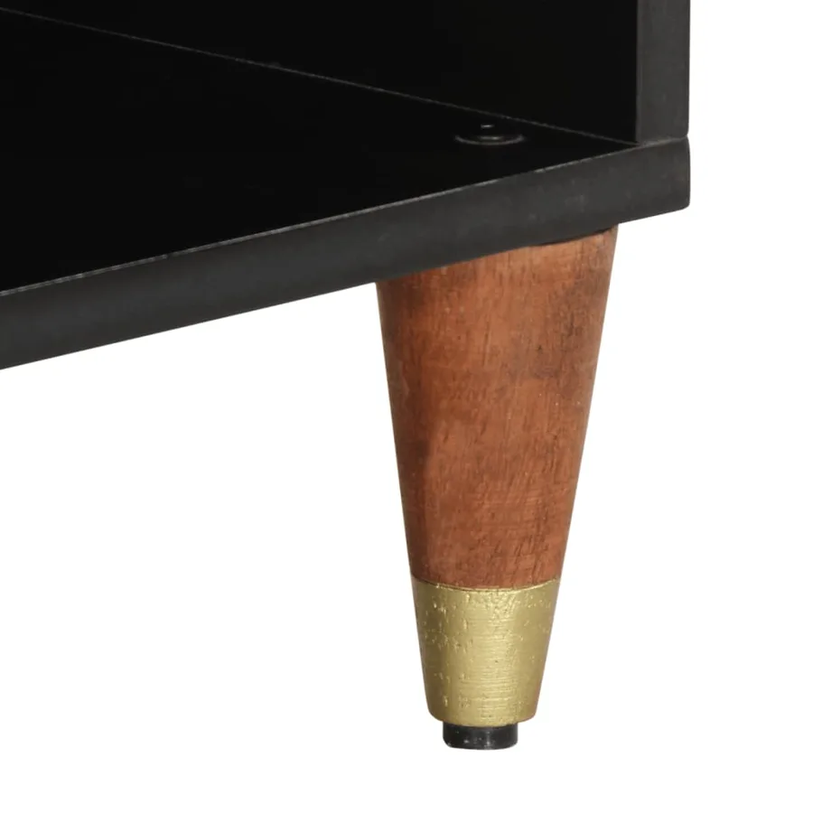 Meuble TV 80x33x46 cm bois massif de manguier - 10